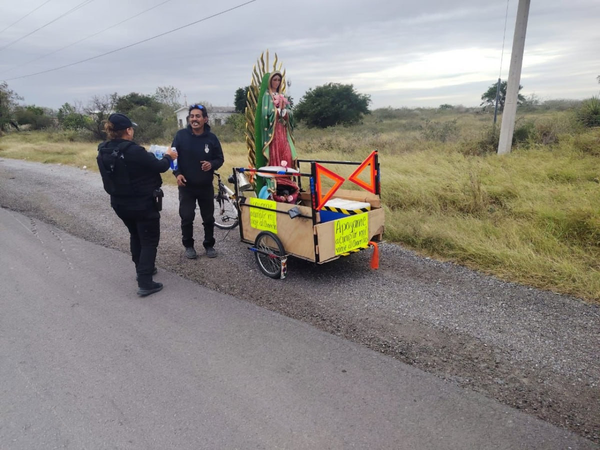 Ciclistas constatan seguridad y presencia policial en carreteras de Tamaulipas