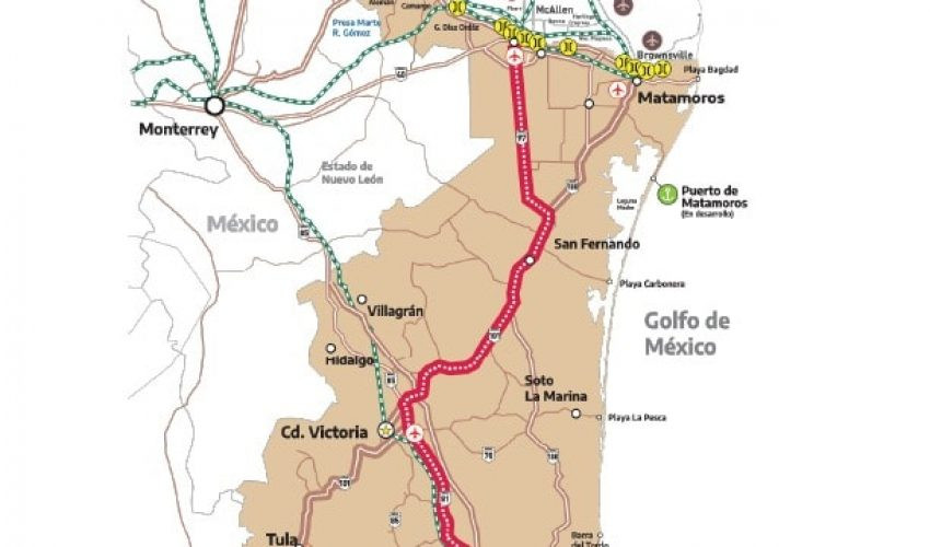 Corredor del Golfo Norte conectará todas las regiones de Tamaulipas