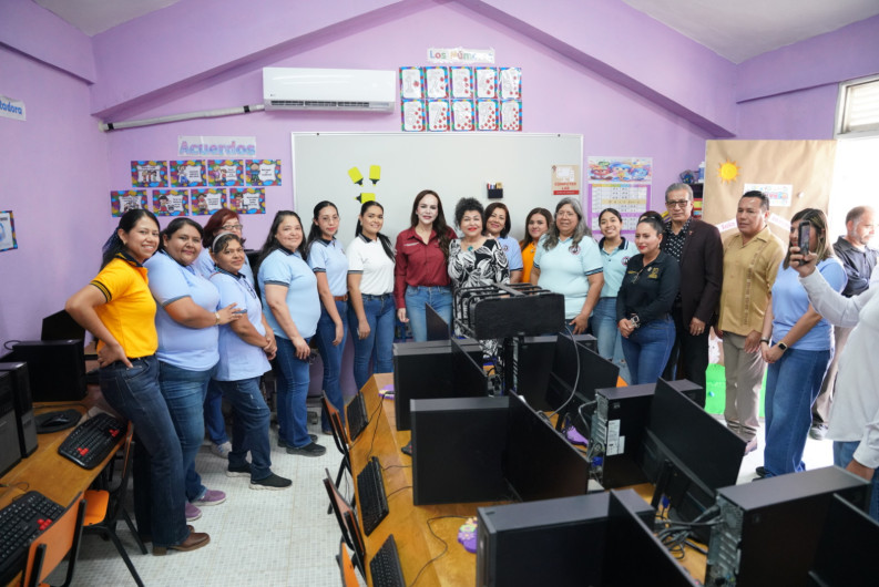 Inaugura alcaldesa Carmen Lilia Canturosas obras de infraestructura educativa en colonia Reforma Urbana