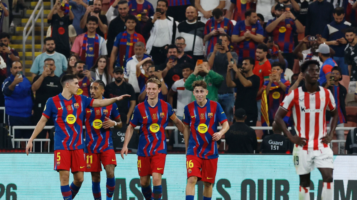 Barcelona arrolla al Athletic y va por la Supercopa