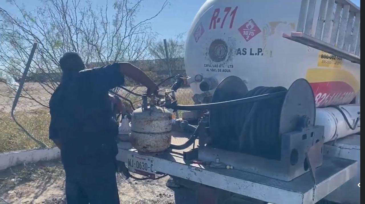 Registra Nuevo Laredo demanda de gas,   largas filas ante la onda gélida