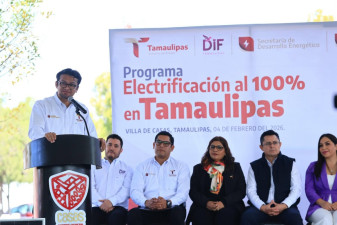 Arranca el Programa de Electrificación al 100% en Tamaulipas