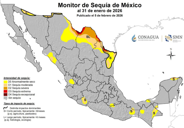 Agonizan presas de Nuevo Laredo por sequía extrema