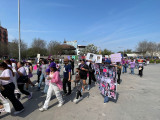Con marcha y testimonios, mujeres conmemoran el 8M en Reynosa