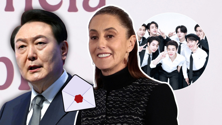 Sheinbaum invita a México al presidente de Corea del Sur tras petición de concierto de BTS