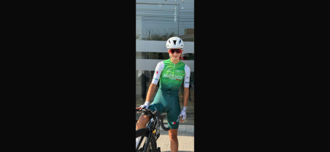 Atzy Reyes lista para competir en el Panamericano de Ciclismo de Ruta 2026