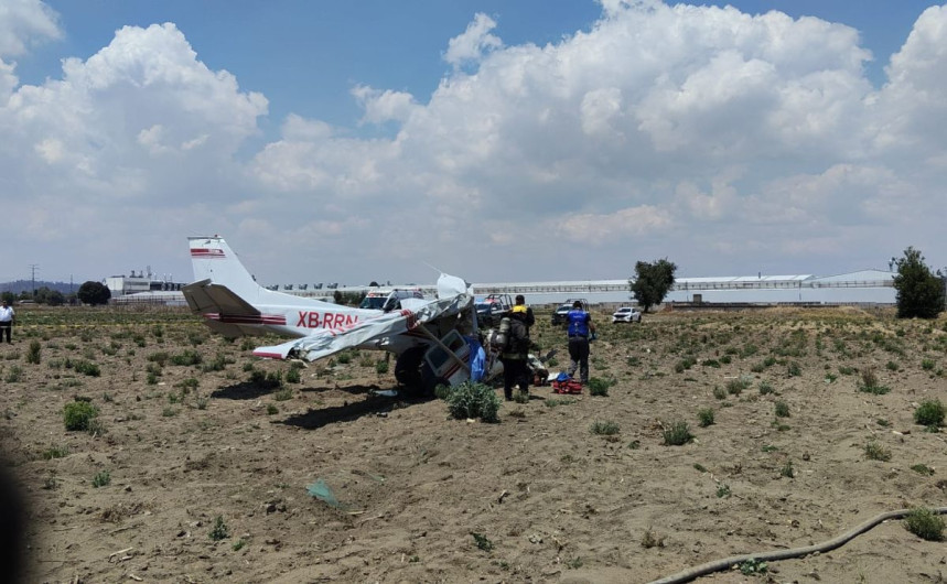 Caída de avioneta en Puebla deja tres muertos y un sobreviviente