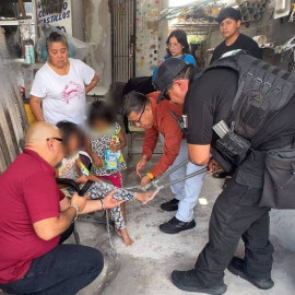 Localizan a dos niñas con candado y cadena en Reynosa