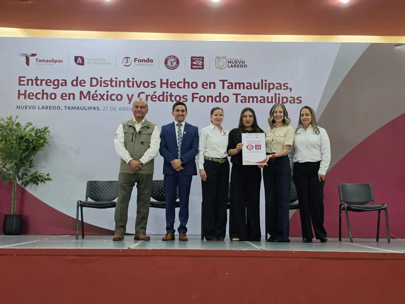 Fortalecen a Emprendedores con distintivos de identidad y créditos del Fondo Tamaulipas