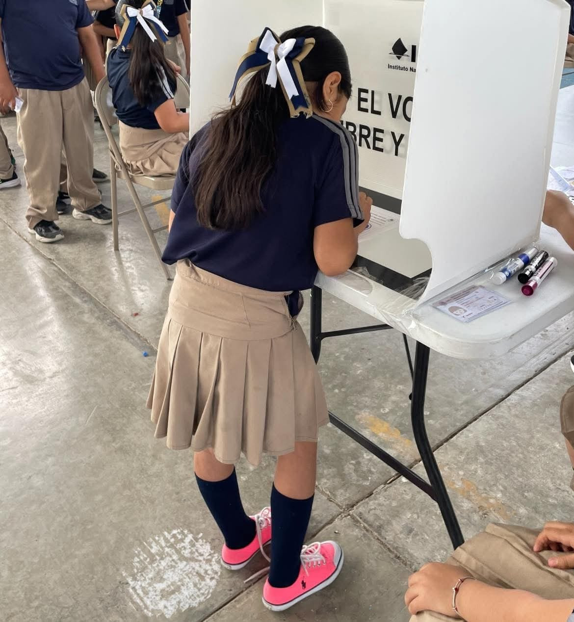 Promueve INE cultura democrática con elecciones escolares en Nuevo Laredo