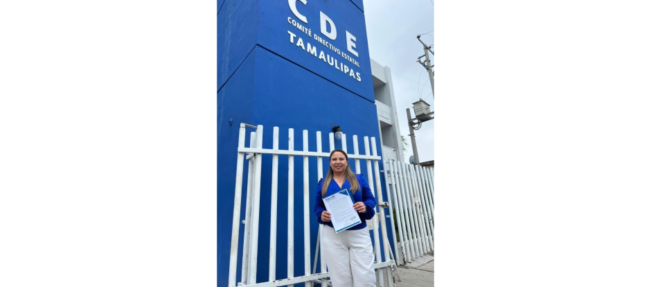 Se registra Gloria Garza como aspirante a la dirigencia del PAN en Tamaulipas