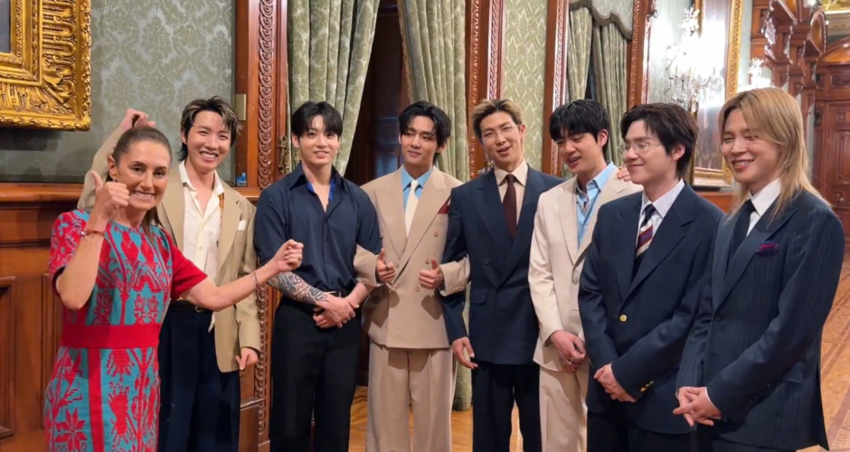 Claudia Sheinbaum anuncia regreso de BTS a México en 2027