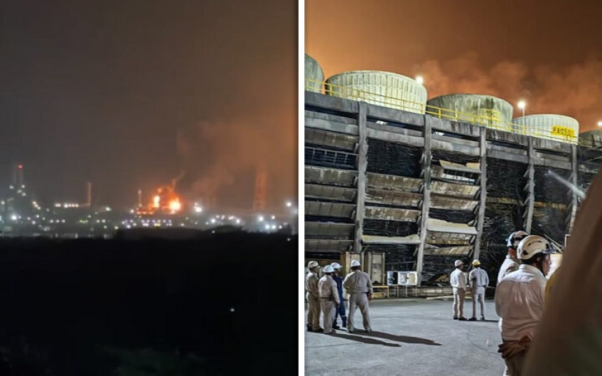 Pemex controla incendio en refinería de Salina Cruz; seis personas resultan lesionadas
