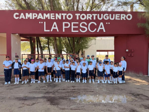 Fortalece Tamaulipas educación ambiental mediante liberación de crías de tortuga lora