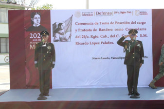 Asume el Coronel Palafox la comandancia del 29 Regimiento de Caballería