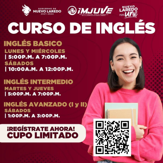 Invita IMJUVE a curso  gratis  de inglés