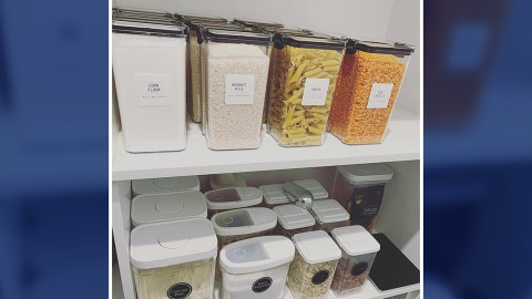Si el orden predomina en tu cocina, la despensa de esta mujer te encantará