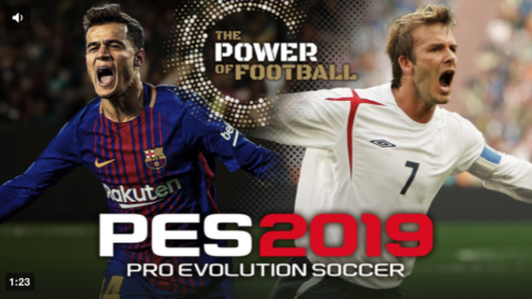 Beckham y Coutinho serán los rostros del PES 2019