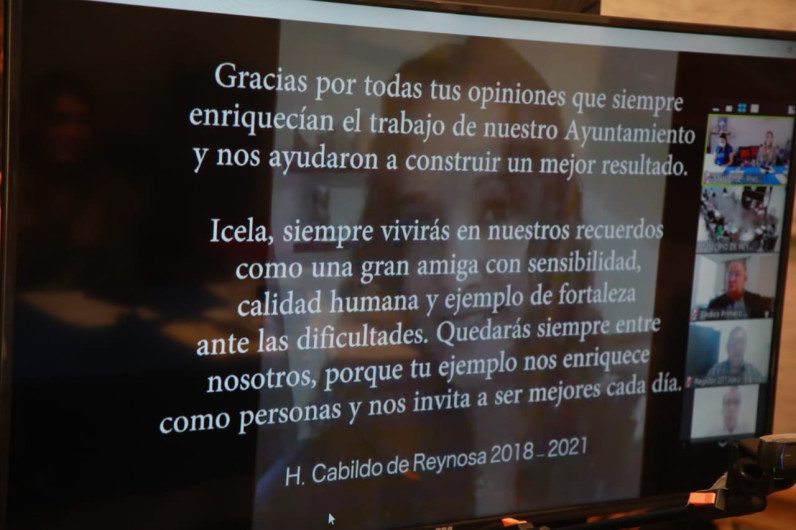Rinde Municipio Homenaje Póstumo a Regidora Icela Moreno Zúñiga