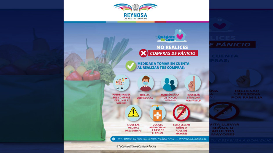 Exhorta Municipio a evitar compras de pánico