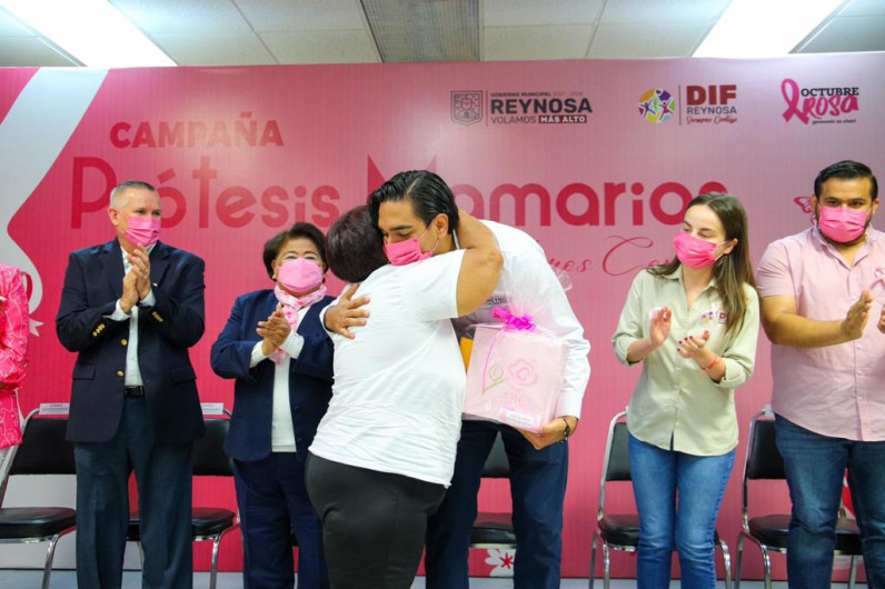 Entregó Alcalde de Reynosa 60 prótesis en el Día Internacional de la Lucha contra el Cáncer de Mama