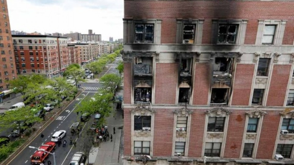 6 muertos tras un incendio en NY