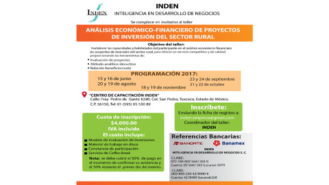 Invitan a talleres para proyectos de inversión del sector rural