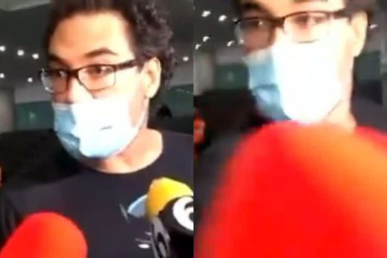 Eduardo Yáñez insulta a reportero en aeropuerto de CDMX