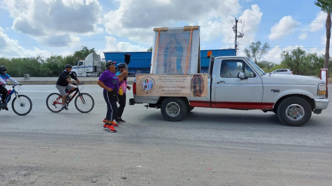 Cruza por Reynosa antorcha Guadalupana con destino a Nueva York