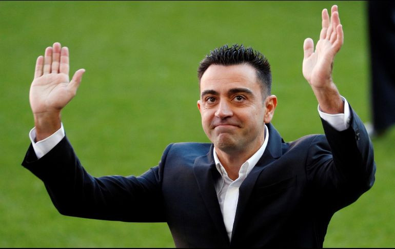 Así fue la presentación de Xavi con el Barcelona