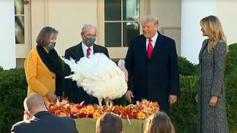 Realiza Trump tradicional “perdón del pavo” en celebraciones del Thanksgiving