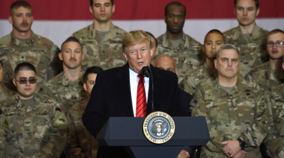 Trump visita Afganistán por primera vez en su mandato
