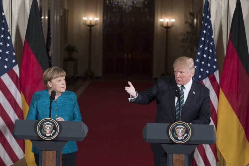Próximo 27 de abril, Trump y Merkel se reunirán en Washington