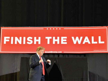 Menos dinero para el muro de Trump