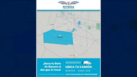 Martes de recolección de basura en colonias del Sector Sur