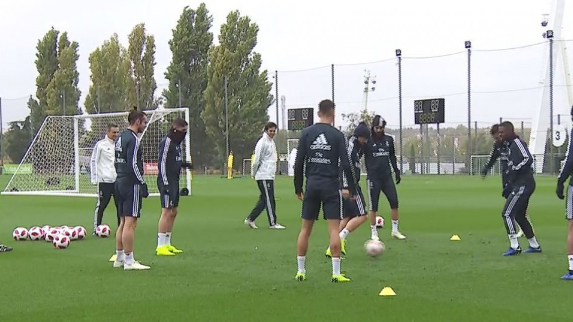 El primer entrenamiento de Solari con el Real Madrid