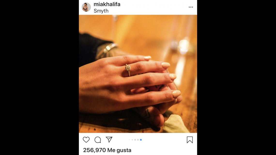 Mia Khalifa se casará con el chef Robert Sandberg