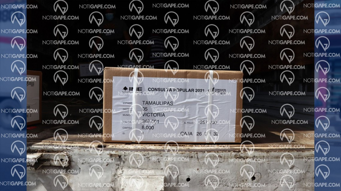 Llegan a Tamaulipas boletas que se utilizarán en la Consulta Popular