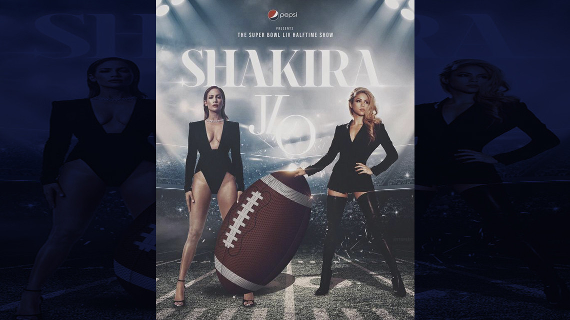 Critican posible póster de Shakira y JLo para el Super Bowl