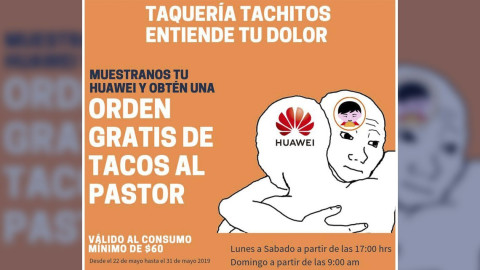 Si tienes un Huawei, esta taquería te invita una orden de tacos