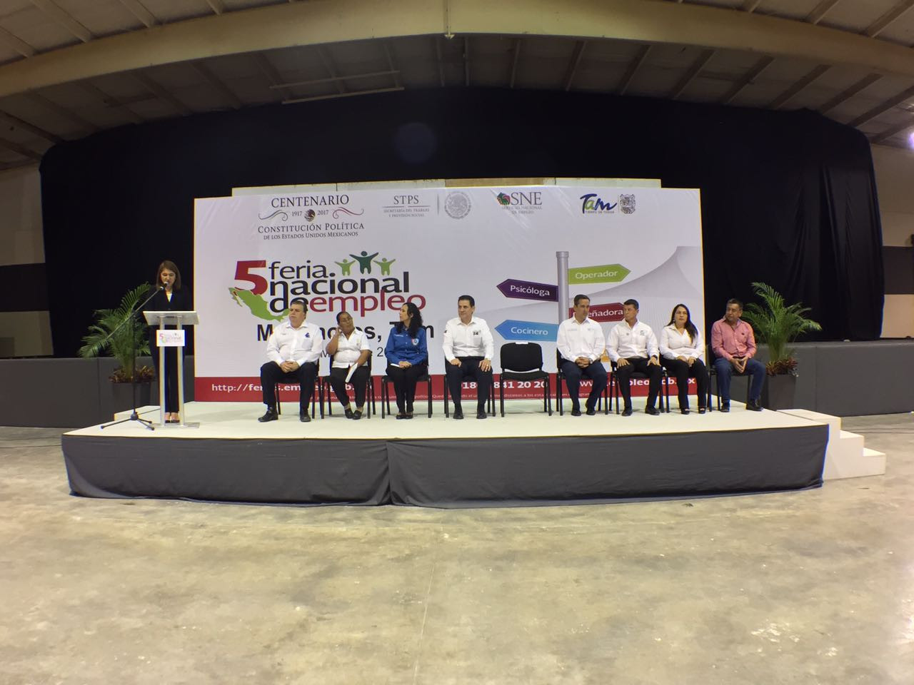 Inauguran la 5ª feria nacional del empleo en Matamoros 