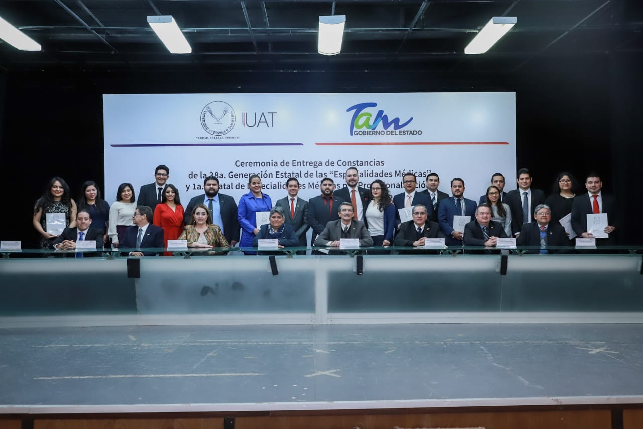 Egresa primera generación de médicos especialistas formados por el Gobierno de Tamaulipas