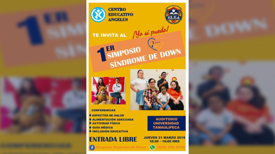 Invitan padres de familia a primer Simposio Síndrome de Down "Yo Si Puedo"
