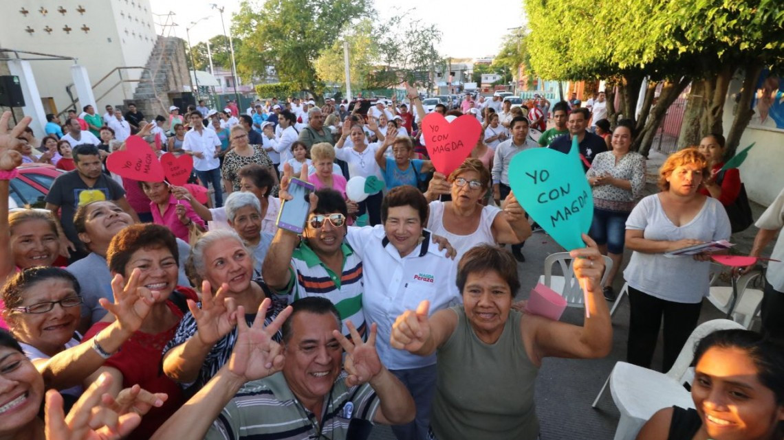 Habitantes de la "Cascajal" muestran su apoyo a Magda Peraza