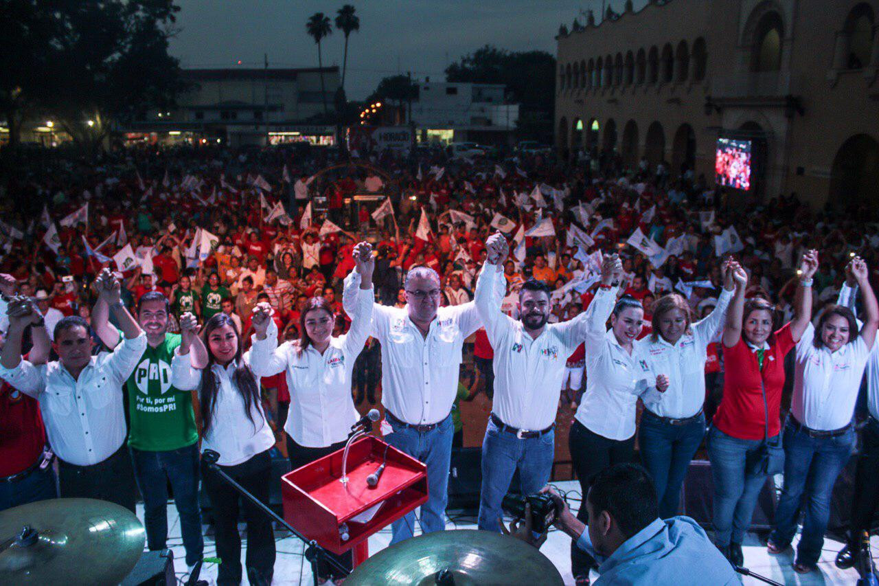 Espectacular cierre de los candidatos del PRI