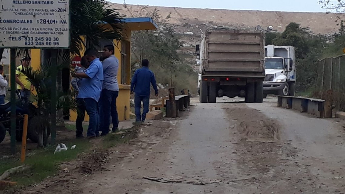 Crece conflicto en relleno sanitario de Altamira
