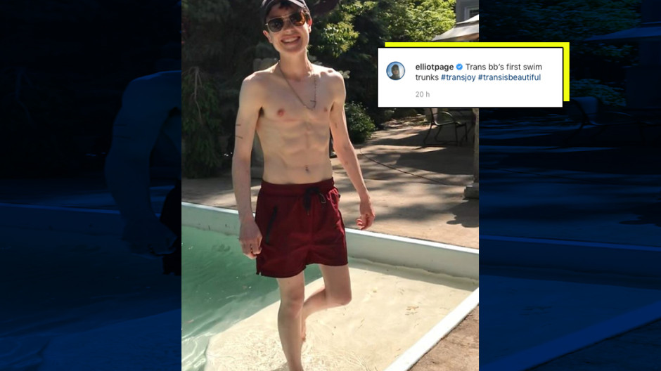 Elliot Page presume con orgullo su cuerpo en Instagram