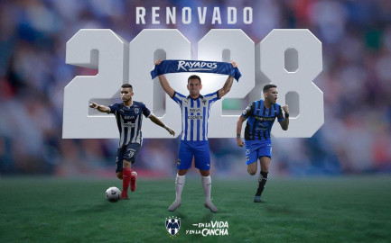 Renueva Sebastián Vegas con Rayados hasta 2028 