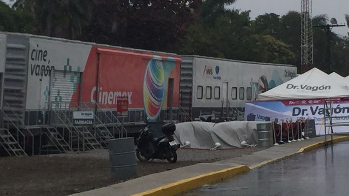 Llega el doctor vagón al área de ferrocarriles