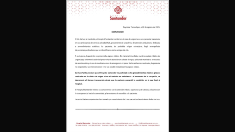 Muere mujer extranjera tras procedimiento estético; Hospital Santander deslinda responsabilidad